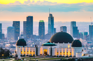 Los Angeles skyline view from Griffith Park