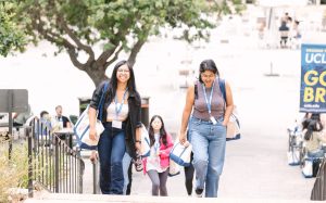 Students walking at UCLA